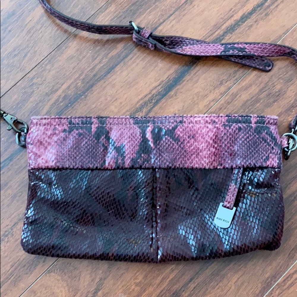 Over the shoulder bag with detachable strap